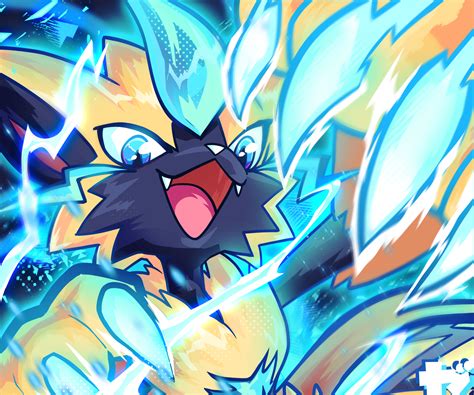 Zeraora: Thunder Roar HD — Anime Pokemon Wallpaper | 2480x2067