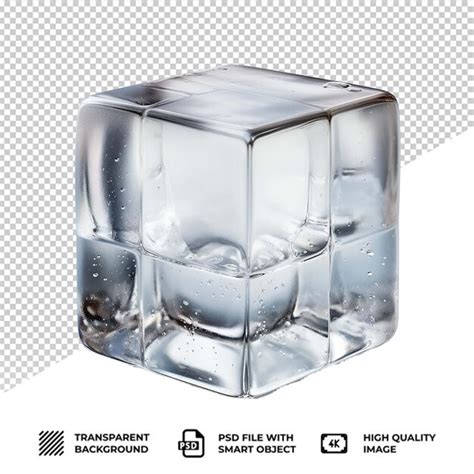 Premium Psd Psd Ice Cube Isolated On Transparent Background