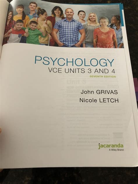 Psychology VCE Units 3 4 7th Book StudyON VCE 9780730365471 EBay