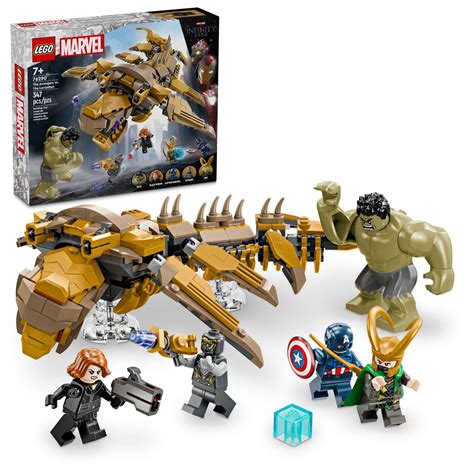 LEGO Marvel The Avengers vs. The Leviathan Set, Superhero Toy with 4 ...