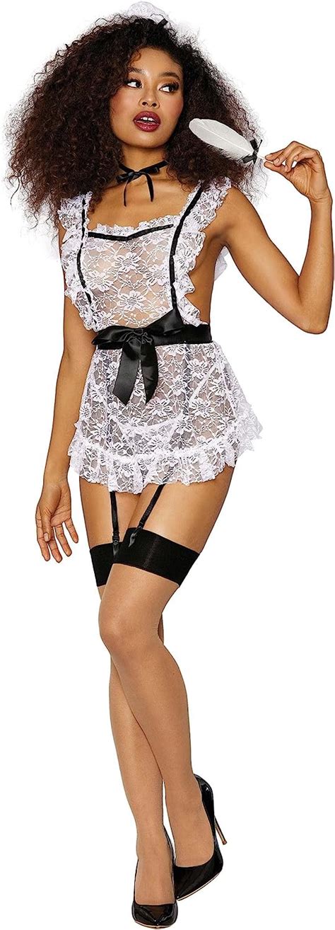 Amazon Dreamgirl Womens Sexy Maid To Tease French Maid Lingerie