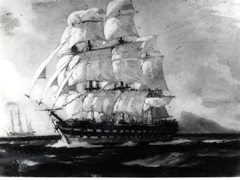 Photograph Of Hms Ganges Under Full Sail Shhmg A2130 Ehive