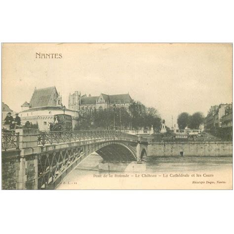 Carte Postale Ancienne 44 NANTES Pont De La Rotonde 1904 Cartes