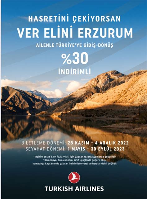 TÜRK HAVA YOLLARINDAN VER ELİNİ MEMLEKET SİVAS VE ERZURUM HAMLESİ