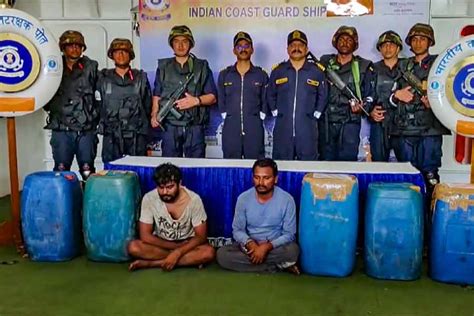 Drugs Seized Indian Coast Guard Seizes 173 Kg Hashish Smuggled From