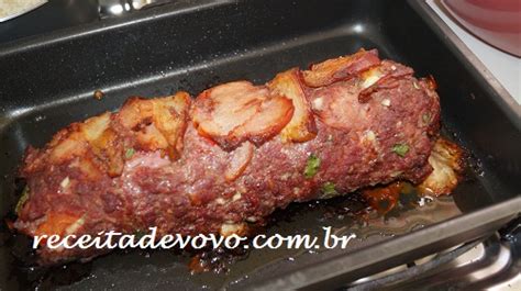 Rocambole De Carne Mo Da Recheada Receita De Vov