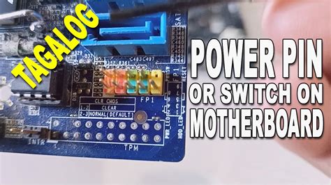 How To Find Connect Power Pin Switch Button On Motherboard