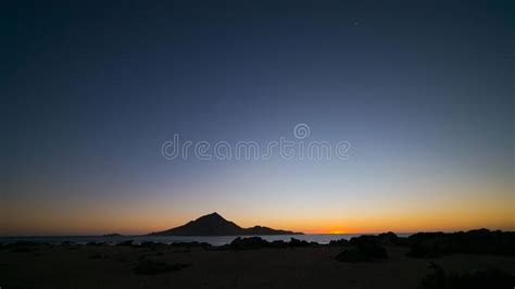 Pan De Azucar National Park Mount Skyline Captured Against the Sunset Sky Stock Image - Image of ...