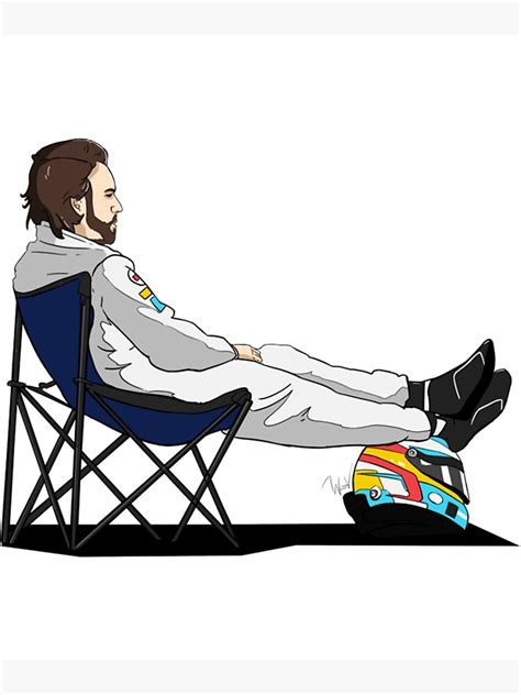 Formula 1 Fernando Alonso Deckchair Cutout Poster For Sale By