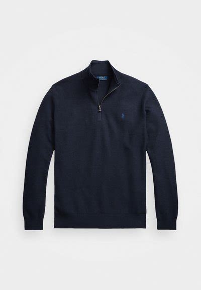 Polo Ralph Lauren Big And Tall Mesh Knit Cotton Quarter Zip Jumper Trui