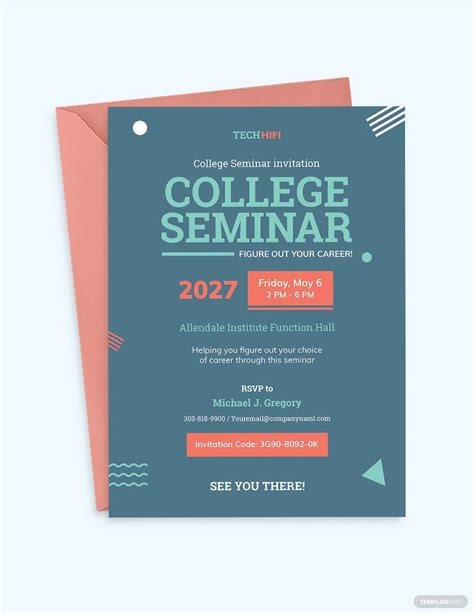 Free Printable Seminar Invitation to Customize Online