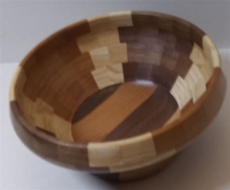 Segmented Wood Bowl Ash Cherry Walnut W H Bowl Wood Bowls