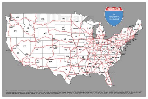 Us Interstate Highway Map