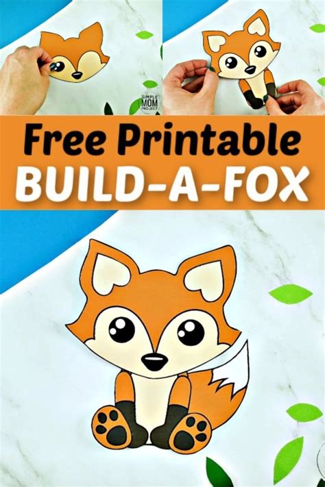 Build A Fox Craft For Kids With Free Printable Fox Templates Simple