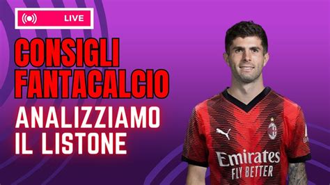 Live Fantacalcio Analisi Listone Gazzetta Youtube