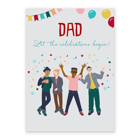 Personalised Party Decorations Dad Card Hallmark