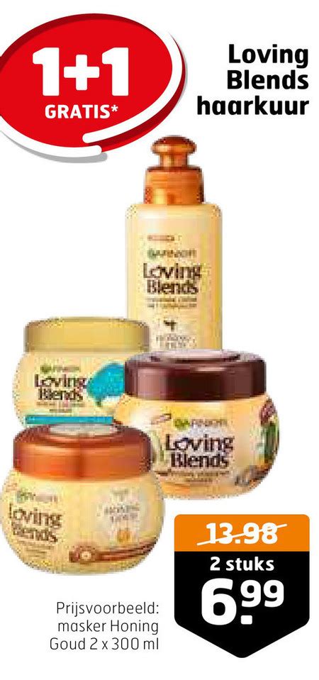 Garnier Loving Blends Haarmasker Shampoo Folder Aanbieding Bij