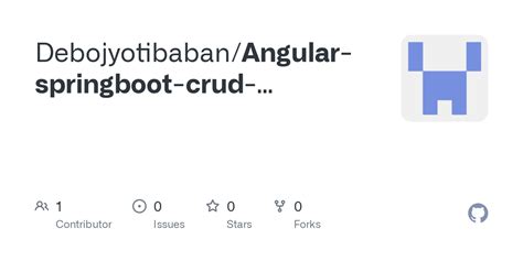 Github Debojyotibabanangular Springboot Crud Application