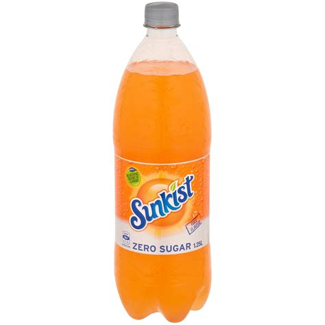 Sunkist Zero Sugar Orange Soft Drink Bottle Sugar Free 1 25l Is Not Halal Halal Check