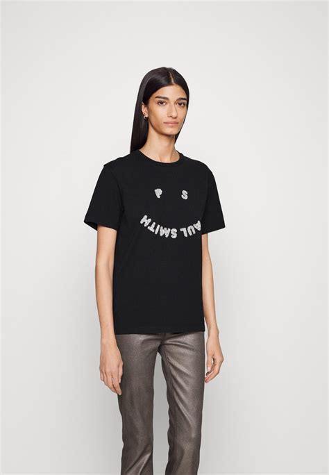 Ps Paul Smith T Shirts Med Print Blacks Svart Zalando No