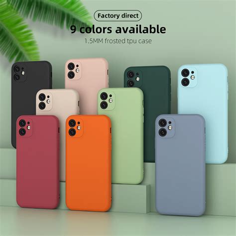 Candy Color Frosted Soft Rubber Matte Tpu Silicone Phone Cover Case For