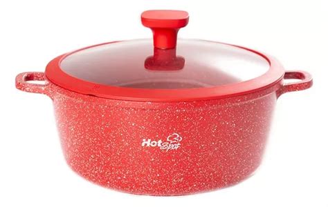 Olla De Aluminio Fundido Hot Spot Cm Tapa De Cristal Env O Gratis