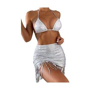 Kufoo Costume Da Bagno Bikini Allacciato Al Collo Costumi Da Bagno 3