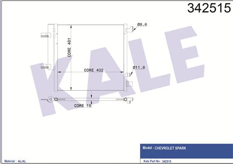 Kl Ma Radyatoru Spark Kale Radyator Oem