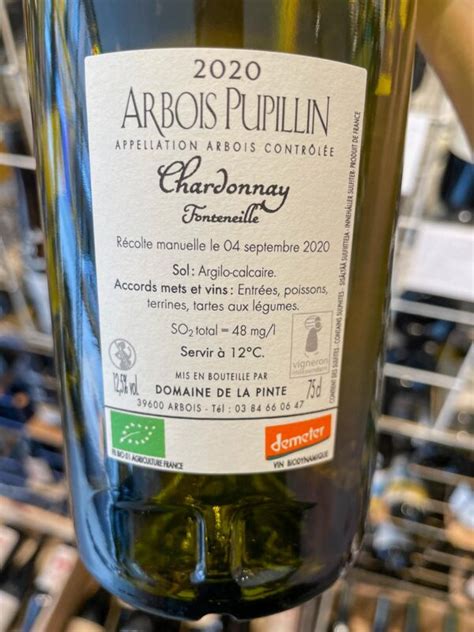 Arbois Chardonnay Fonteneille 2020 BUDŌ Vin Naturel