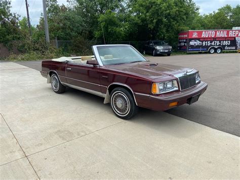 Red 86 Chrysler Lebaron Convertible For Sale