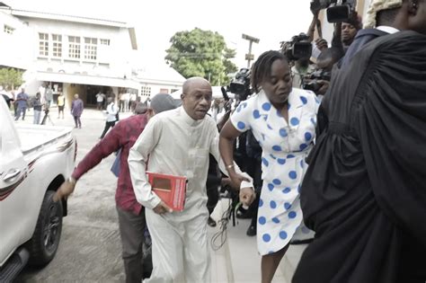 Godwin Emefiele Suspended Cbn Gov Arrives Court For Trial Silverbirdtv