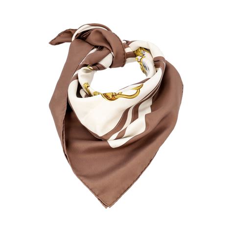 Hermes Brides De Gala Silk Scarf Brown Luxity