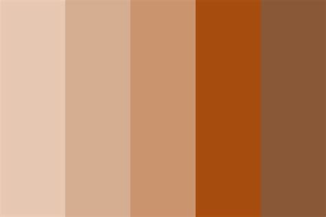 Nude Orange Color Palette