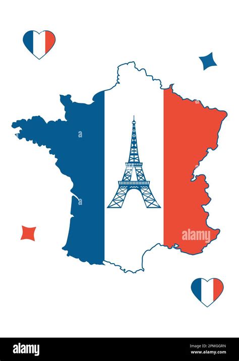 France Map France Flag Stock Vector Image And Art Alamy