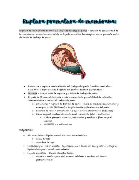 Ruptura Prematura De Membranas Aleja Huertas Udocz