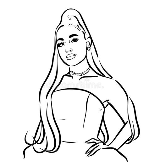 Coloriage Ariana Grande Imprimer Sur Coloriageenfant