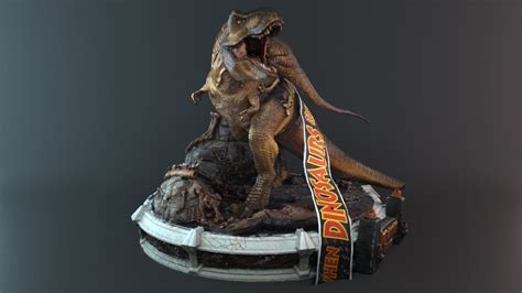 Jurassic Park Memorial 3d Model Cgtrader