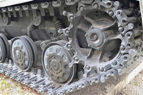 M Dulo Del Tanque Chasis De La Oruga Con La Suspensi N Imagen De