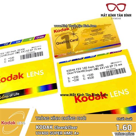 Tr Ng K Nh Kodak Fsv Asph Uv Clean Clear Super Hmc A Ch Nh