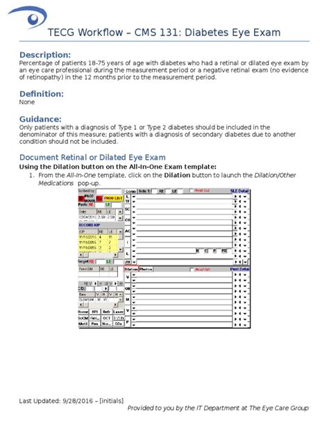 Diabetes Eye Exam Measure Diabeteswalls