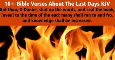 10+ Bible Verses About The Last Days KJV | End Time Message