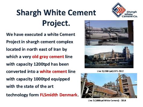 Iranian White Cement Industry And Shargh White Cement