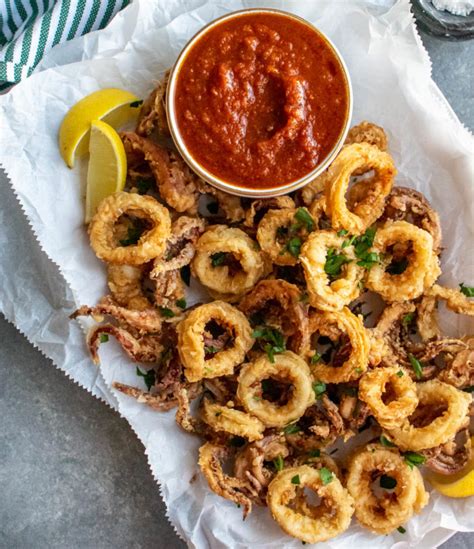 Easy Fried Calamari Carolyns Cooking