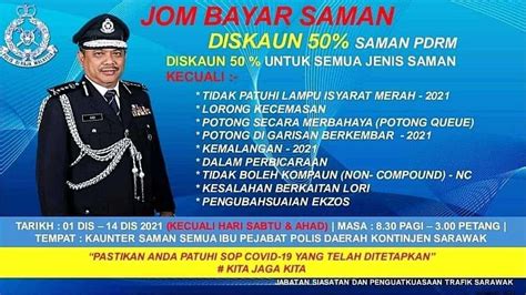 Diskaun Saman Trafik Mulai Jun Hingga Julai Pdrm