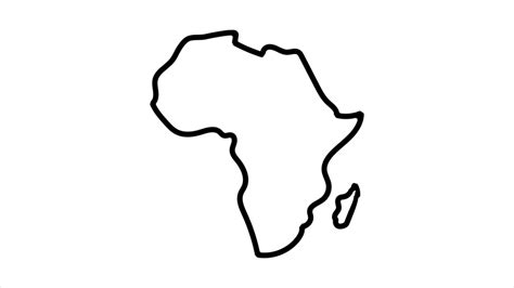 Map Of Africa Drawing