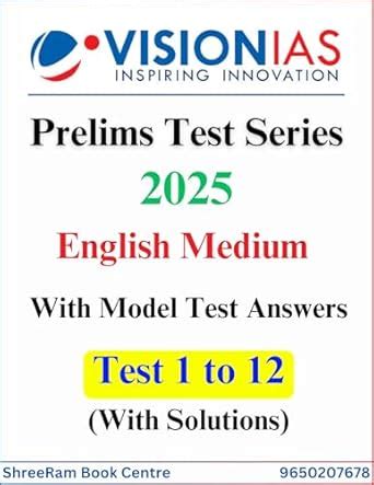 Buy Vision Ias Prelims Test Series Latest Tests To With