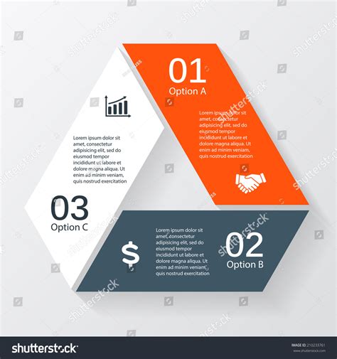 Vector Triangle Infographic Template Diagram Graph Stock Vector ...