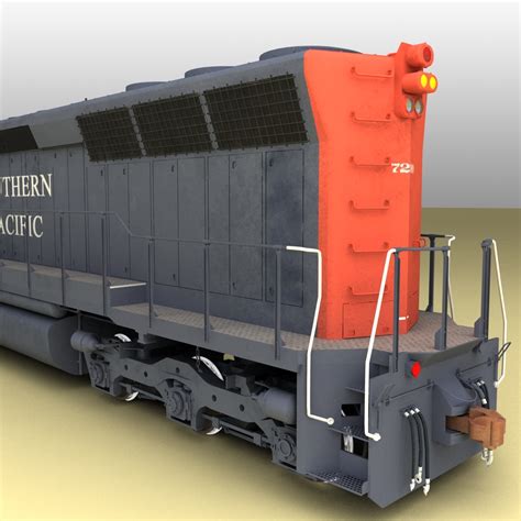 emd sd45 sp locomotive 3d model