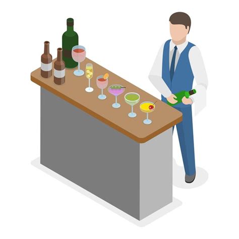 Premium Vector D Isometric Flat Vector Set Of Catering Services