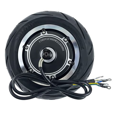 Buy Electric Scooter Hub Motor With Tires 10 Inch 60V 3000W Wide Tyre